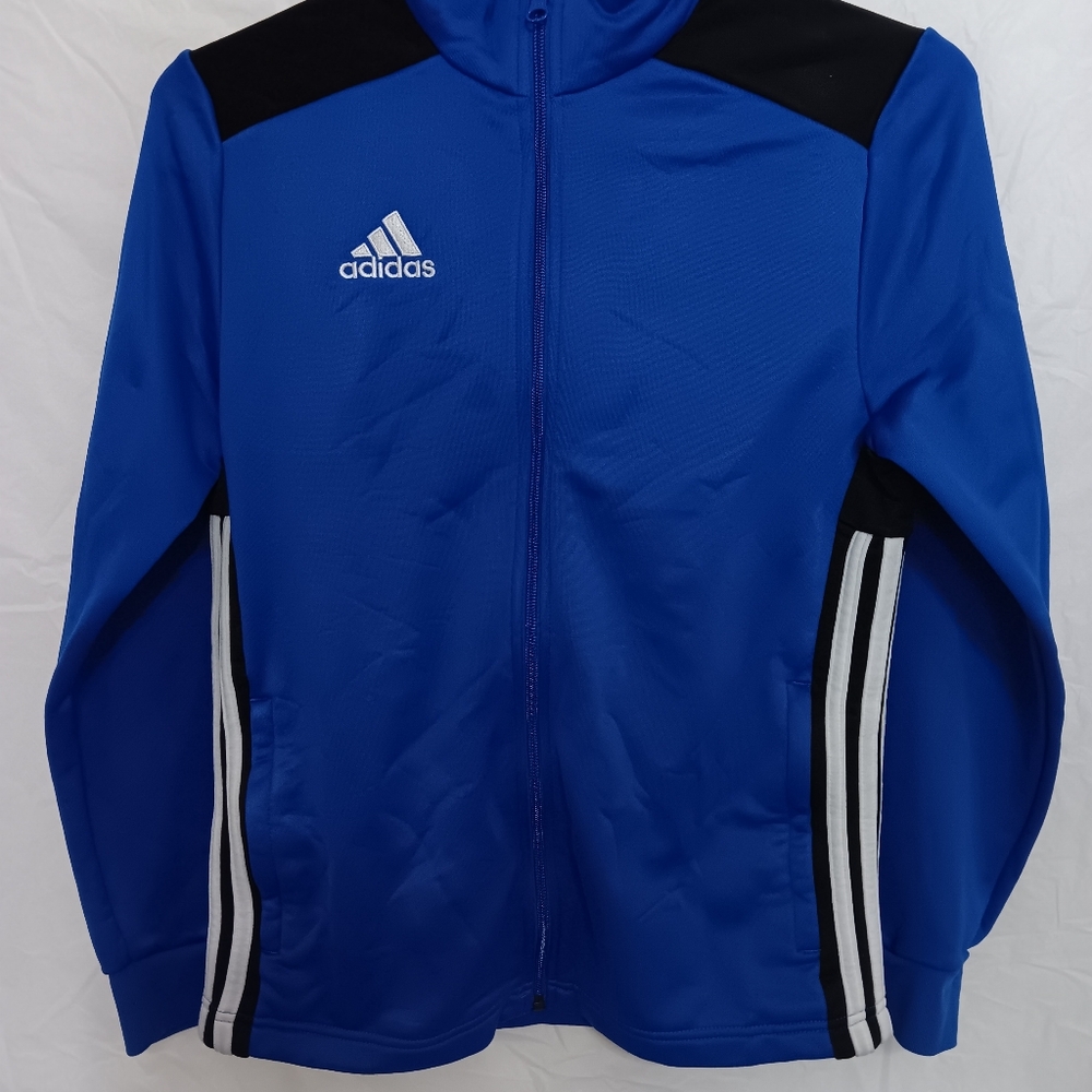 Adidas Men's Blue and Black Jacket